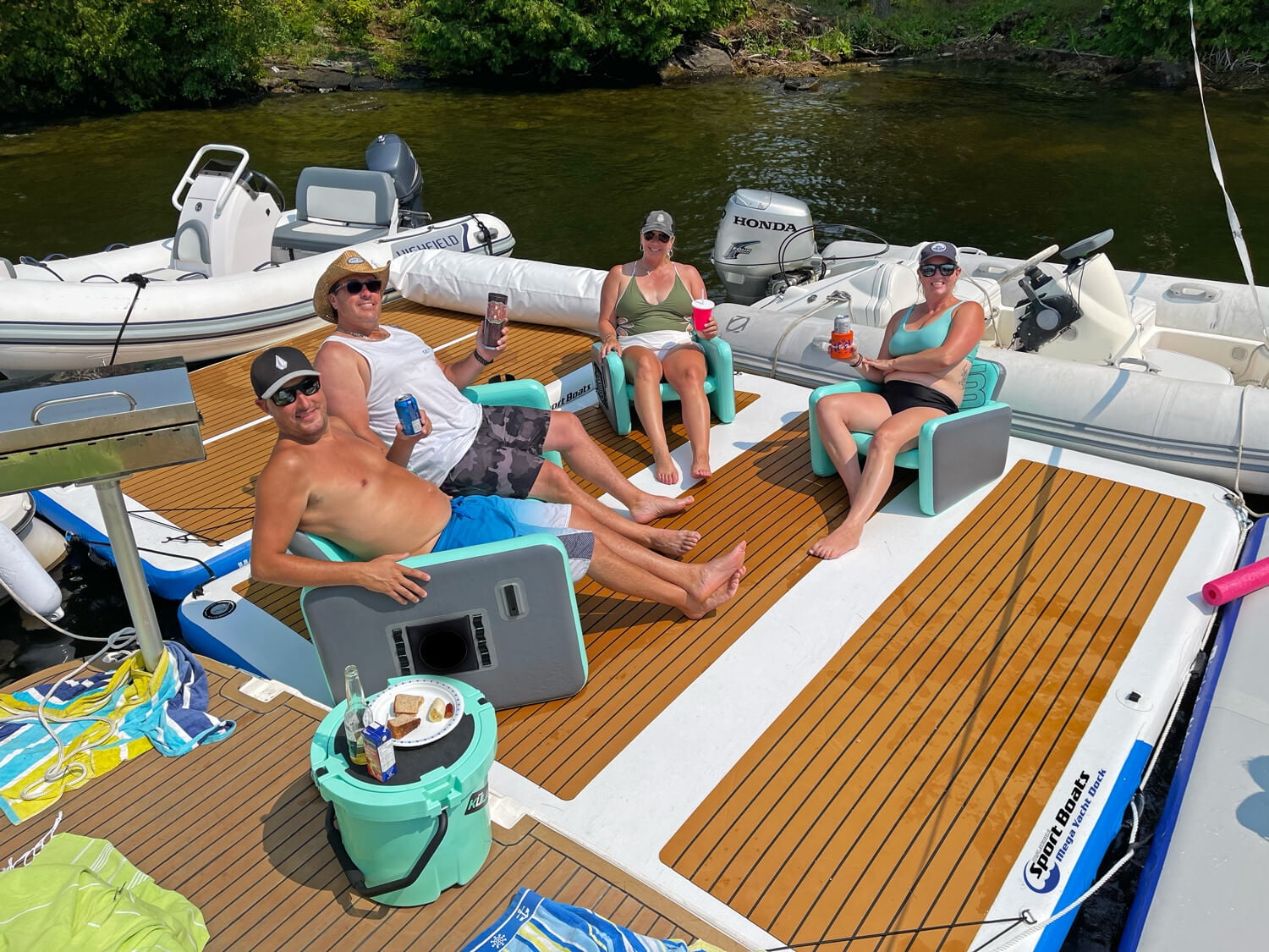 Inflatable Mega Yacht Dock 10x10