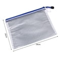 thumbnail image 6 of Tnobhg 2Pcs A4 File Holder Waterproof Plastic Zipper File Folder Large Capacity Durable Flexible Document Bag for Office School, 6 of 8