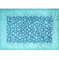 thumbnail image 1 of Ahgly Company Indoor Rectangle Persian Light Blue Traditional Area Rugs, 8' x 10', 1 of 4