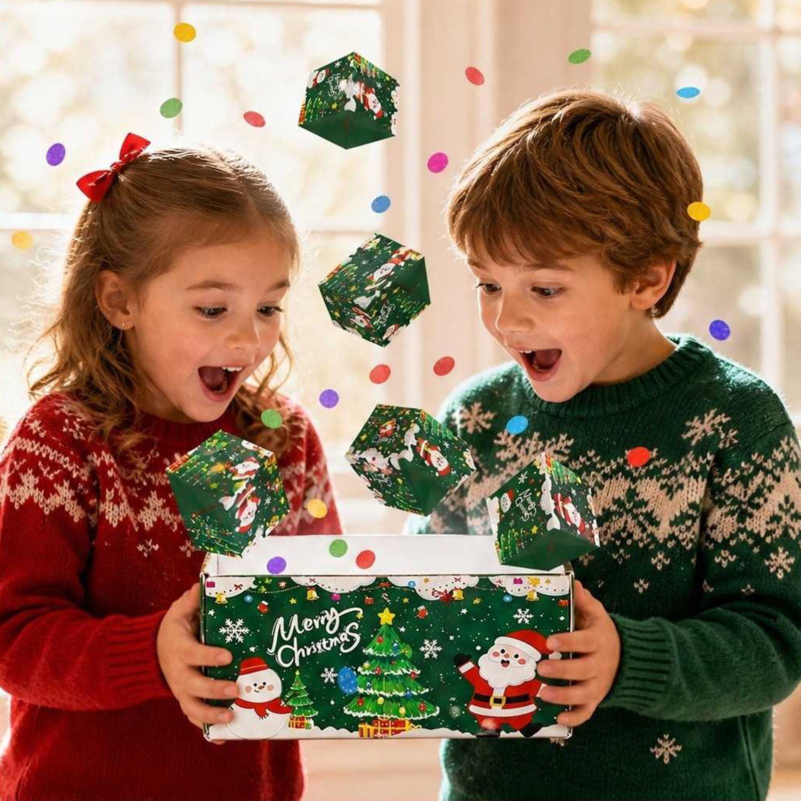 Christmas Surprise Gift Box Christmas Explosion Gift Box Merry Christmas Folding Bouncing Gift Box Surprise Money Box For Cash Gift Christmas