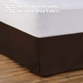 thumbnail image 5 of Tailored Bed Skirt - 14 inch Drop, Brown, Queen Bedskirt with Split Corners (Available in 14 Colors) Blissford, 5 of 7