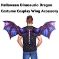 thumbnail image 6 of AlevRam Adult Dragon Wings Costume Accessory, Lightweight Adjustable Fantasy Wings for Halloween Cosplay, Carnival Festival Party Outfit Prop for Men and Women, Black Green Red Blue Yellow Purple, 6 of 6