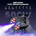 thumbnail image 4 of Fog Smoke Machine with 18 RGB LED Lights, 300ml Tank, Fast Warm-Up, Multiple Effects, 500W, for Halloween, Parties, DJ Stage, Weddings Indoor Outdoor$$Sound & Recording, 4 of 8