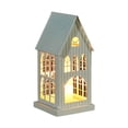 thumbnail image 1 of House Candle Holder Decorative Tea Light Lantern for Shelf Party Living Room White Small, 1 of 8