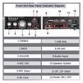thumbnail image 5 of 600W Car Amplifiers HIFI Digital Audio Power Amplifier Bluetooth AMP FM Radio For Car Home ,Multiple Applications, 5 of 5