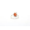 thumbnail image 2 of Heaven Crafts Orange Carnelian Ring Oval Shape Stone Dailywear jewelry Gift For Her 925 Sterling Silver, 2 of 4
