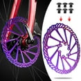 thumbnail image 5 of BUCKLOS 140mm 160mm 180mm 203mm MTB Disc Brake Rotor with 6 Bolts, Bicycle Brakes Stainless Steel Rotors M5 Screws, Opposite Hole Distance 44mm, fit Mountain Road Bikes MTB BMX, 5 of 7