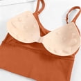 thumbnail image 7 of Pafei Tyugd Women Crop Camisole Spaghetti Strap Tank Tops Built in Bra Y2K Clothes for Going Out Scoop Neck Tshirts Orange L, 7 of 7