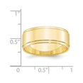 thumbnail image 3 of 10k Yellow Gold 8mm Flat with Step Edge Wedding Band Size 8.5, 3 of 4