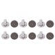 thumbnail image 2 of 12 Uds. Alfileres de botón extraíbles diseño de ranura de acero estilo aleatorio botones decorativos instantáneos para pantalones para faldas, 2 of 8