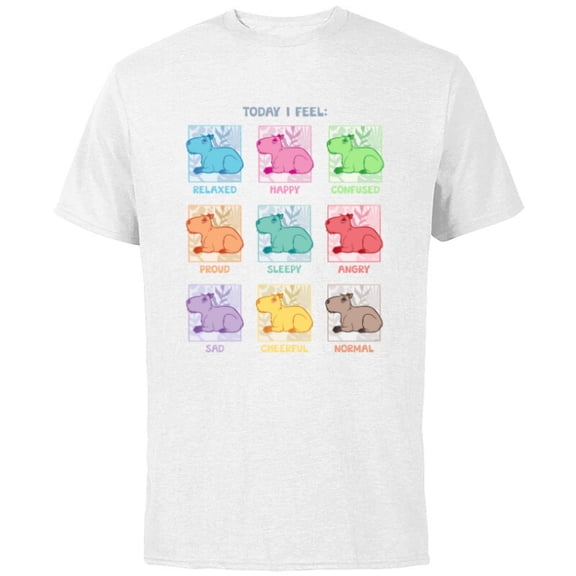 Disney Encanto The Many Moods of Chispi the Capybara - Short Sleeve Cotton T-Shirt for Adults - Customized-White