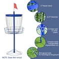 thumbnail image 6 of Soozier Portable Disc Golf Basket Target with 24-Chain, Transit Bag, Dark Blue, 6 of 9