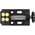 thumbnail image 3 of Mini taladro prensa tornillo de banco abrazadera de mesa para joyería Clip Nuclear en herramienta de tallado DIY abrazadera plana (amarillo), 3 of 5