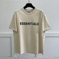 thumbnail image 1 of New Summer Essentials T-shirt Loose Rubber Letter Logo Ovesized Short-sleeve, 1 of 2