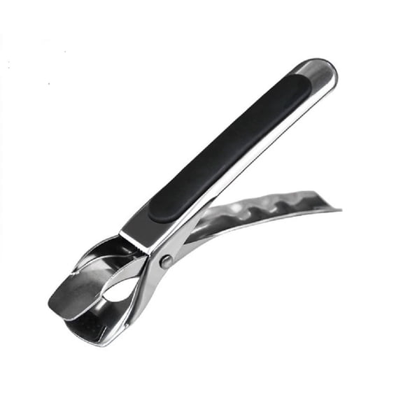 1-Pack Stainless Steel Hot Plate Gripper Tongs, Anti-Scald Bowl & Plate Lifter Clamp for Microwave Oven Air Fryer Steamer, Pot Holder Tool TIKA