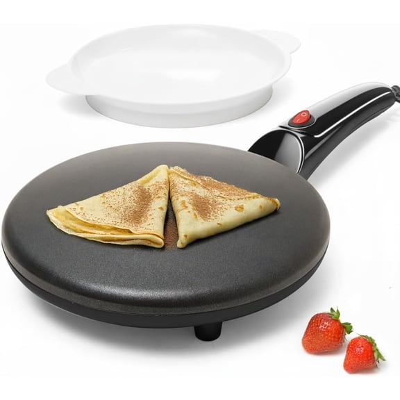 Moss & Stone 8.2 Inch Non-Stick, Auto Power Off, Automatic Temperature Control Electric Crepe Maker