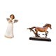 thumbnail image 5 of Set de figuras de resina de ángeles, que incluye una figura de caballo en miniatura. Escultura coleccionable de resina, adorno, estatua de animal con, 5 of 8