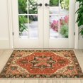 thumbnail image 5 of Lahome Door Mat 32"x48" Vintage Floor Mat, Non Slip Washable Doormat Quickly Absorb Welcome Mats Low-Pile Front Door Rug Inside Entryway Carpet for Entrance,Red, 5 of 5