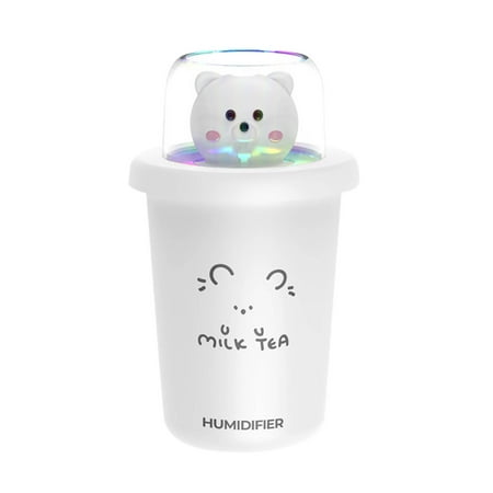 

Savings Clearance Paiwinds New Milk Tea Cup Humidifier Desktop Bedroom Humidifier Colorful Night Light Usb Rechargeable Water Spray