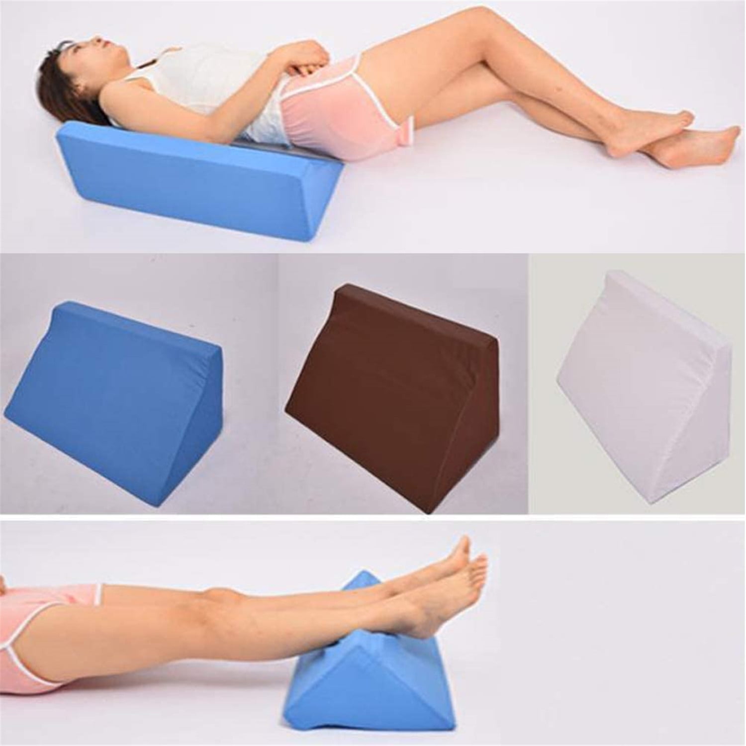 Memory Foam Pillow Leg Knee Support Bolster Multi-functional Cushion Green 