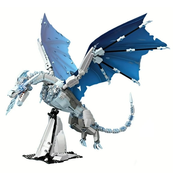 Remocguys Ice Dragon Building Sets Compatible with Lego Animal Desktop Ornaments for GOT Fans Adults 14  1019PCS