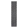 thumbnail image 2 of Unique Loom Trellis Shag Collection Area Rug - Ruth (3' 3" x 16' 5" Runner Black and White/Ivory), 2 of 10
