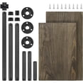 thumbnail image 4 of Freestanding Tissue Paper Holder Industrial Toilet Paper Stand with Wood Shelf, 4 of 7