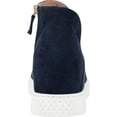 thumbnail image 2 of AEROSOLES Womens Navy 1" Platform Comfort Hidden Heel Asymmetrical Zirah Round Toe Wedge Zip-Up Booties 8.5 M, 2 of 3