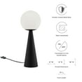 thumbnail image 3 of Modway Apex Glass Globe Glass Table Lamp in White Black, 3 of 8