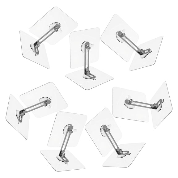 PTOOTP Transparent Self Adhesive No Drill Furniture Anchor Straps 7 Pieces