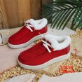 thumbnail image 6 of Women's Winter Fleece Lined Walking Shoes, Warm Lace Up Breathable Upper Non Slip Sole, Cozy Cotton Sneakers for Cold Weather Daily Wear, 6 of 6
