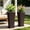 Black Brown, variant on TopComfy Tall Planters for Outdoor Plants Set of 2, 23.6" Modern Tapered Indoor Flower Pots with Drainage Holes/Partition/Tray for Porch Patio Garden, Black