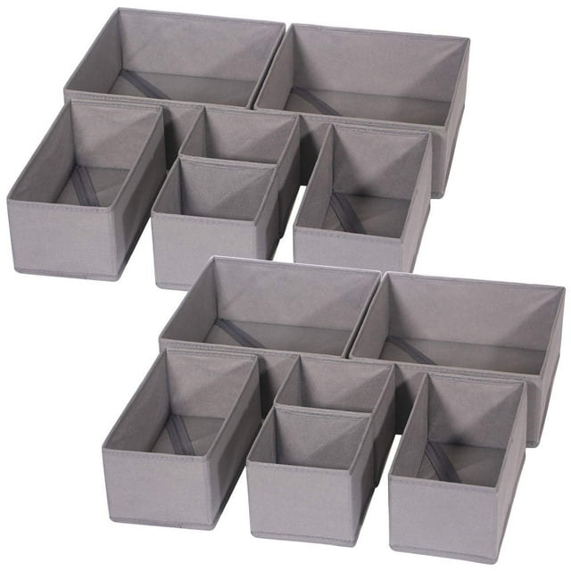 Caja de almacenamiento DIOMMELL para armario, cómoda, cajón, paquete de 12