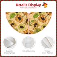 thumbnail image 4 of Daiia Sunflowers Drawing Merry Christmas Tree Skirt , Xmas Large Lace-up Tree Skirt, Santa Snowflakes Rustic Home Decorations New Year Party Farmhouse Decor-36", 4 of 7