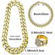 thumbnail image 2 of 80s 90s Costumes Outfit:90s Hip Hop 80s 90s Costumes Outfit For Men Accessories Big Fake Chain 80s 90s Rapper Clothes, 2 of 5