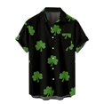 thumbnail image 3 of Camisa del Día de San Patricio para hombres, camisas hawaianas con botones y estampado completo en 3D, camisetas de playa informales de verano de manga corta, camisas y blusas, 3 of 5
