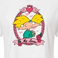 thumbnail image 3 of Hey Arnold! - Valentine's My Love - Juniors Cropped Cotton Blend T-Shirt, 3 of 5