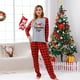 thumbnail image 3 of Conjuntos de pijamas familiares a juego para mamá Pijamas navideños con camiseta de manga larga y pantalones Ropa de estar por casa, 3 of 6