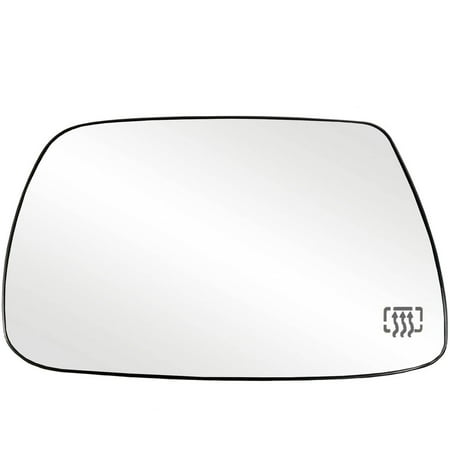 33265 - Fit System Driver Side Heated Mirror Glass w/ backing plate, Jeep Grand Cherokee 05-10, 5 1/ 16