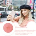 thumbnail image 4 of QJUHUNG Women Beret Korean Style Polyester Artist Hat Autumn Winter Beautiful Caps Breathable Headwear Party Apparel Stylish Clothing, 4 of 6