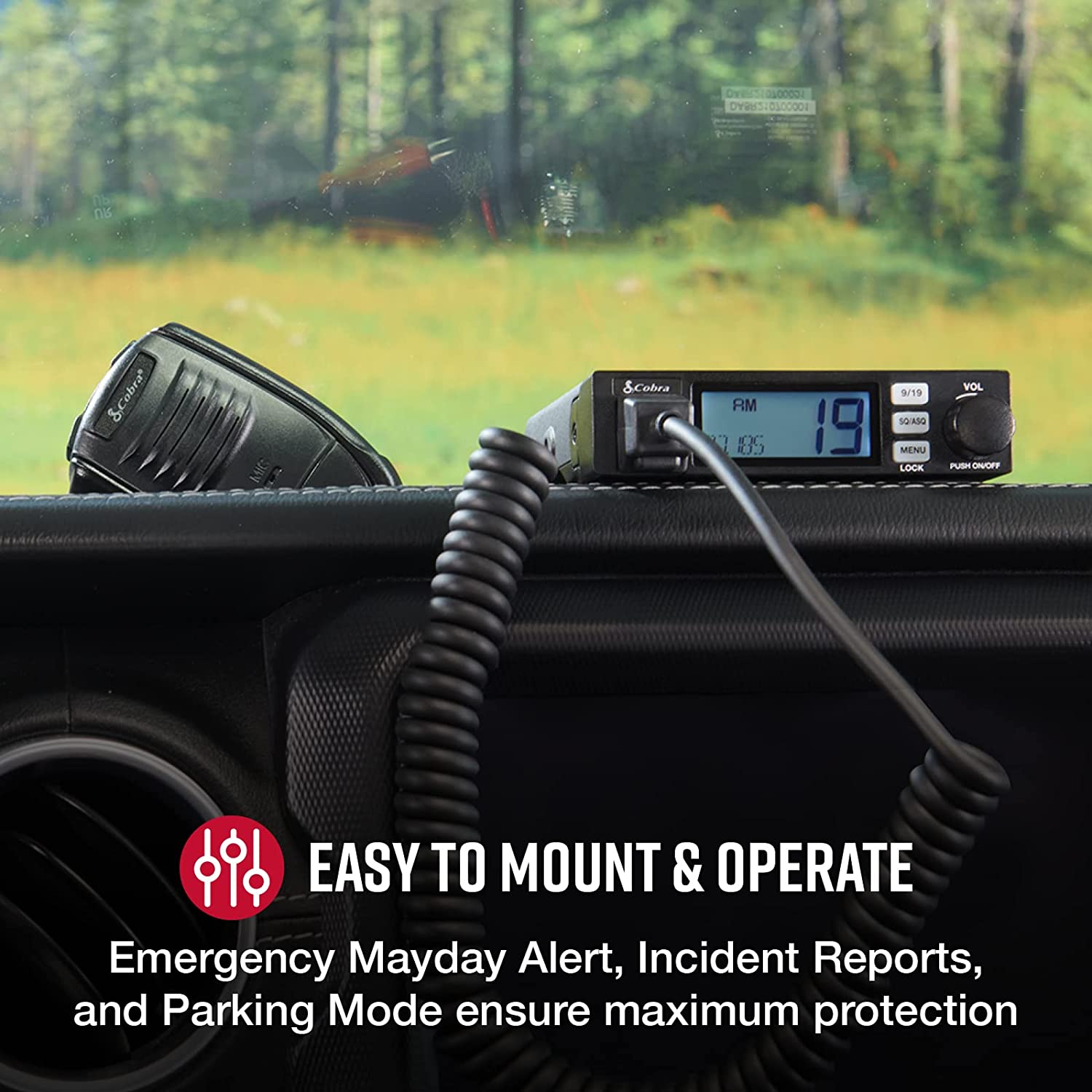 Cobra Ultra-Compact Full Featured CB Radio 40-Channel Fixed-Mount 19  Ultra V
