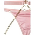 thumbnail image 5 of Sexy Pu Leather Strappy Underwire Garter Belt Lingerie Set, 5 of 5