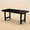 Black, variant on HDPE Patio Dining Table 66.9” with Umbrella Hole – Weatherproof, Seats 4-6, Grey