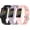Black&Purple&Pink, variant on MYKOMI Compatible for Fitbit Charge 5 Bands with Case, Tactical Protective Cover Frame Athletic Strap Guard Rugged Sport Breathable Protector Watch Wristbands