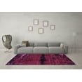 thumbnail image 3 of Ahgly Company Indoor Rectangle Abstract Purple Modern Area Rugs, 5' x 7', 3 of 4