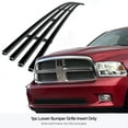 thumbnail image 3 of APS Compatible with Dodge Ram 1500 2009-2012 Sport & Express Lower Bumper Black Billet Front Grill Grille Insert D66883H, 3 of 7