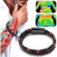 thumbnail image 1 of Humanic+ Pro Maxhematite Beaded Bracelets, Humanic Maxhematite Beaded Bracelets, Titanium Ion Therapy Bangle - Humanic+ Bangles for Thermogenic Therap_Gift Of G, 1 of 4