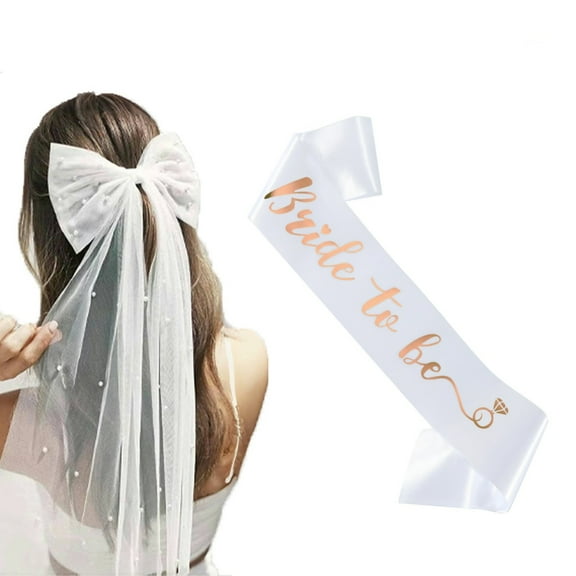 Lynono Sophisticated Bridal Sashes Wedding Decorations Make up Sashes Retros Sashes for Wedding Celebrations