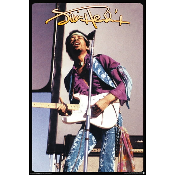 Jimi Hendrix Rock Cool Wall Decor Art Print Poster 24x36