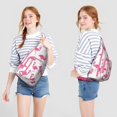 thumbnail image 4 of Waterproof Flamingo Hiking Sling Backpack for Women – Cute Tropical Bird Crossbody Chest Bag with Adjustable Strap, Hawaiian Floral Travel Backpack for Beach, Outdoor & Everyday Use, 4 of 4
